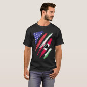 Suriname American Patriot Grown Heart Flag Stripes T-shirt (Voorkant volledig)