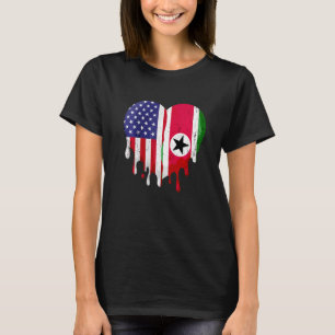 Suriname Amerikaans Patriot Gegroeid Land Smelt Hi T-shirt