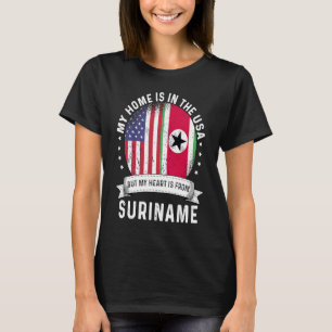 Suriname Amerikaans Patriot Gegroeid Trots Thuis U T-shirt