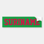 Suriname Bumpersticker (Voorkant)