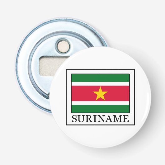 Suriname Button Flesopener (Voorkant)