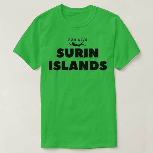 Suriname-eilanden: duik naar 1 t-shirt (Design voorkant)