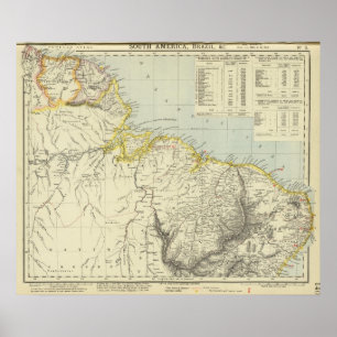 Suriname en Brazilië Poster