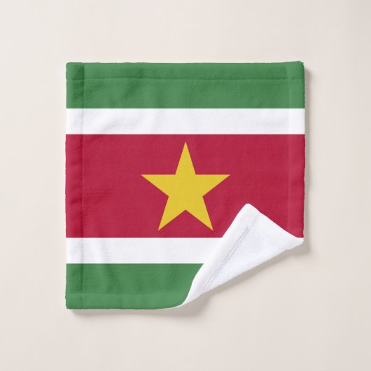 Suriname Flag Bad Handdoek (Wasdoekje)