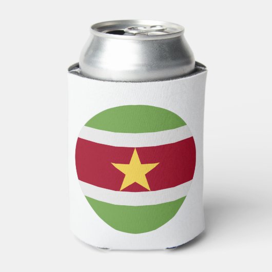 Suriname Flag Blikjeskoeler (Blikje Voorkant)