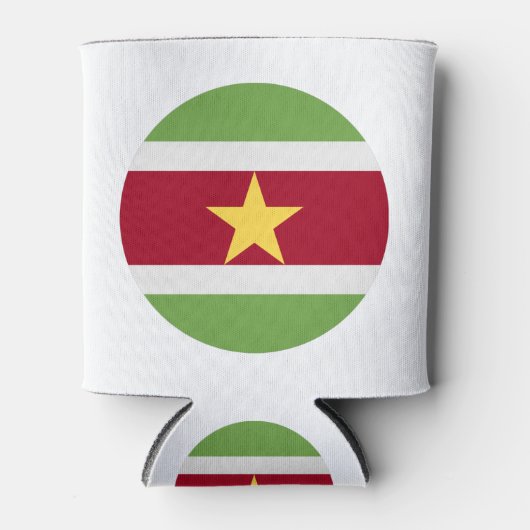 Suriname Flag Blikjeskoeler (Voorkant)