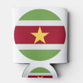 Suriname Flag Blikjeskoeler (Achterkant)