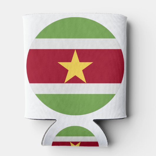 Suriname Flag Blikjeskoeler (Achterkant)
