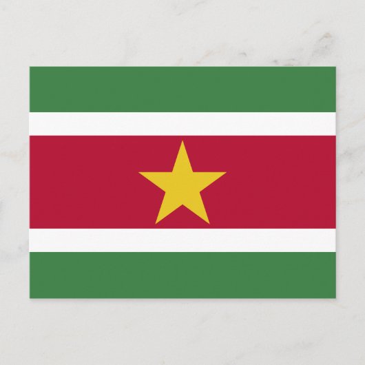 Suriname Flag Briefkaart (Voorkant)