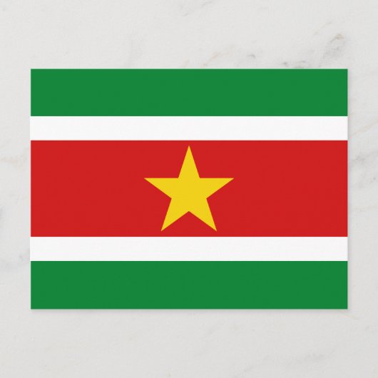 Suriname Flag Briefkaart (Voorkant)