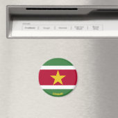 Suriname Flag Charming Patriotic Magnet (Insitu (Vaatwasser))