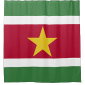 Suriname Flag Douchegordijn (Voorkant)