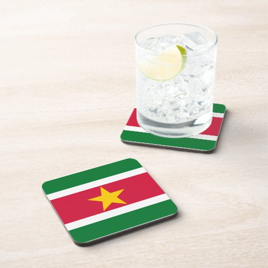 Suriname Flag Drankjes Onderzetter (Rechterzijde)