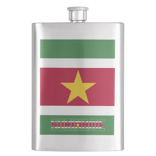Suriname Flag Elegant Patriotic Flacon (Voorkant)