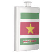 Suriname Flag Elegant Patriotic Flacon (Rechts)