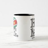 Suriname Flag HouseWarmer Tweekleurige Koffiemok (Center)