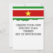 Suriname Flag | Kaart (Voorkant)