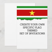Suriname Flag | Kaart (Voorkant / Achterkant)