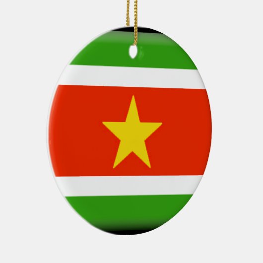 Suriname Flag Keramisch Ornament (Rechts)