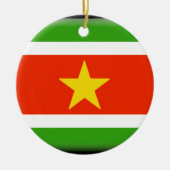 Suriname Flag Keramisch Ornament (Voorkant)