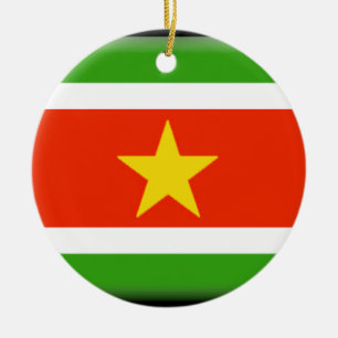 Suriname Flag Keramisch Ornament