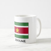 Suriname Flag Koffiemok (Voorkant rechts)