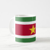 Suriname Flag Koffiemok (Voorkant links)