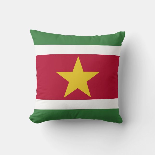 Suriname Flag Kussen (Voorkant)