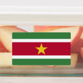 Suriname Flag Labels (Aangebracht)