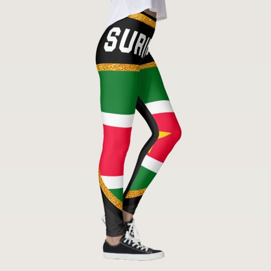 Suriname Flag Leggings (Rechts)