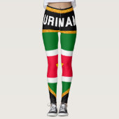 Suriname Flag Leggings (Voorkant)
