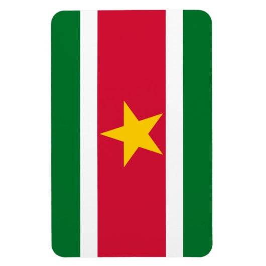 Suriname Flag Magneet (Verticaal)