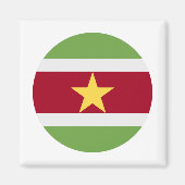 Suriname Flag Magneet (Voorkant)