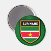 Suriname Flag Magneet (Voorkant / Achterkant)