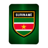 Suriname Flag Magneet (Verticaal)