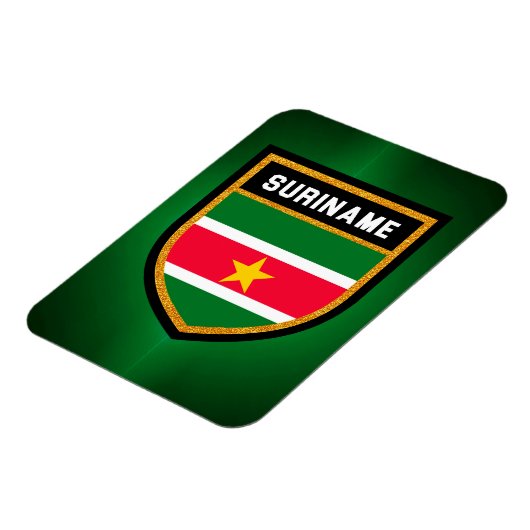 Suriname Flag Magneet (Linkerzijde)