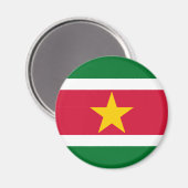 Suriname Flag Magnet (Voorkant / Achterkant)
