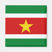 Suriname Flag Magnet (Voorkant)