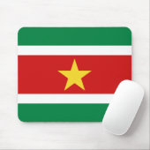 Suriname Flag Mousepad Muismat (Met muis)