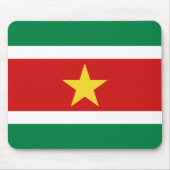 Suriname Flag Mousepad Muismat (Voorkant)