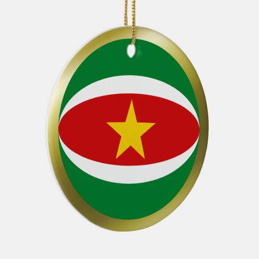 Suriname Flag Ornament (Rechts)