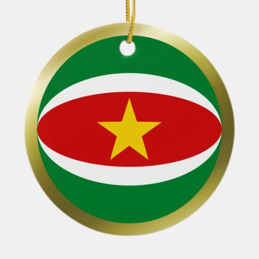 Suriname Flag Ornament (Voorkant)