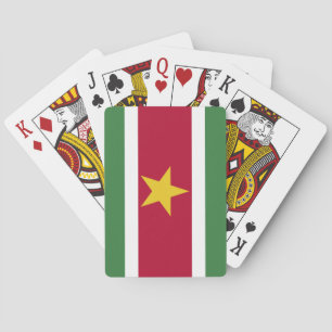 Suriname Flag Pokerkaarten