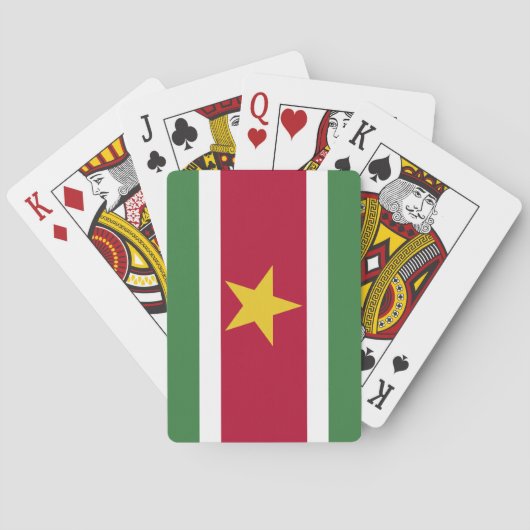 Suriname Flag Pokerkaarten (Achterkant)