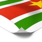 Suriname Flag Poster Print (Hoek)
