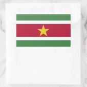 Suriname Flag Rechthoekige Sticker (Tas)