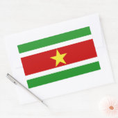 Suriname Flag | Rechthoekige Sticker (Envelop)