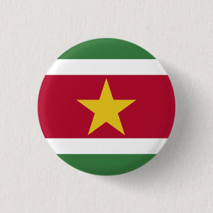 Suriname Flag Ronde Button 3,2 Cm