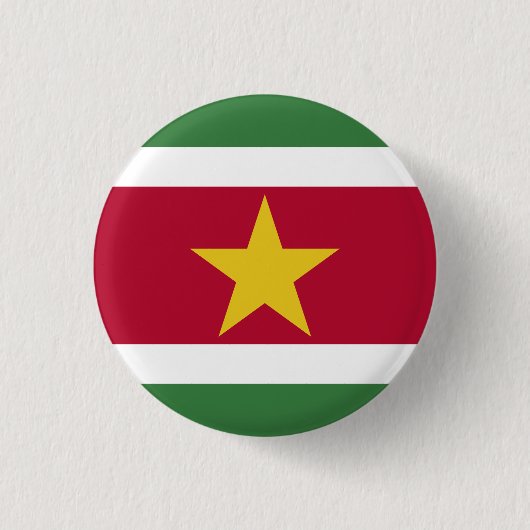 Suriname Flag Ronde Button 3,2 Cm (Voorkant)