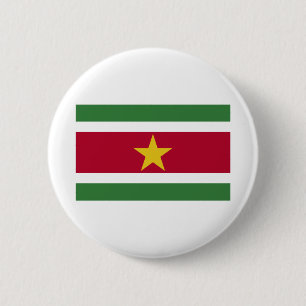 Suriname Flag Ronde Button 5,7 Cm